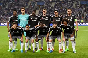 September 2015 Prints: Chelsea FC: United at Estadio do Dragao - Pre-Match Team Photo (UEFA Champions League Group G: FC Porto vs Chelsea)
