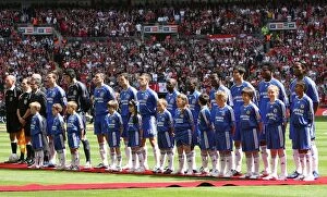 Images Dated 19th May 2007: Chelsea FC at Wembley: The FA Cup Final Squad Against Manchester United (May 2007)