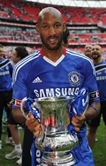 Images Dated 15th May 2010: Chelsea FC Wins FA Cup: Nicolas Anelka's Victory Over Portsmouth (May 2010)
