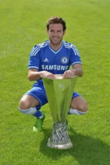 Chelsea Football Club: Juan Mata at 2013-2014 Squad Photocall, Cobham Training Ground