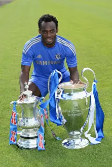 Chelsea Football Club: Michael Essien at 2012 Team Photocall, Cobham Training Ground
