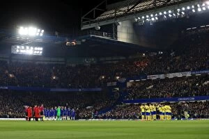 Images Dated 5th November 2016: Chelsea Football Club: A Moment of Silence for Remembrance Day - Chelsea vs. Everton, Premier League