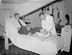 Chelsea Football Club: Trainer Jack Oxberry Working with Alan Rule during Training at Stamford Bridge