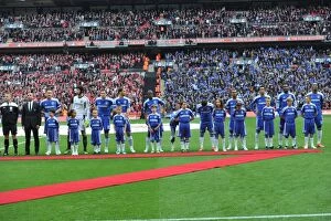 Images Dated 5th May 2012: Chelsea Mascots at the 2012 FA Cup Final against Liverpool