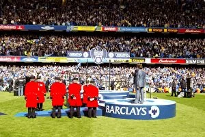 Premier League Winners 2004-2005 Collection: The Chelsea pensioners await the arrival of the playing staff