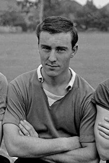 Jimmy Greaves Collection: Chelsea Soccer Training: Jimmy Greaves Focused on the Ball