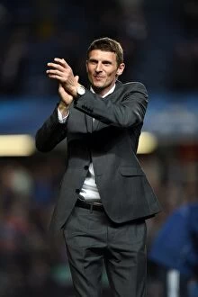 Chelsea v Galatasaray 18th March 2014 Collection: Former Chelsea Star Tore Andre Flo Pays Tribute to Fans at Stamford Bridge During Champions League