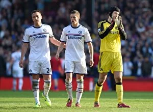 Crystal Palace v Chelsea 29th March 2014 Collection: Chelsea Triumph: Terry, Torres, and Cech Celebrate Victory at Selhurst Park (BPL Match Day 31)