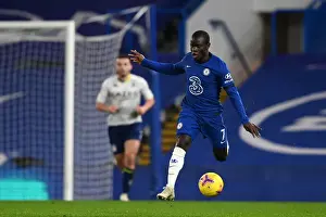 Chelsea vs Aston Villa: N'Golo Kante in Action at Empty Stamford Bridge, Premier League, December 2020