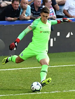Images Dated 1st September 2018: Chelsea vs. Bournemouth: Kepa in Action at Stamford Bridge