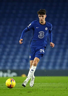 Images Dated 6th December 2020: Chelsea vs Leeds United: Kai Havertz in Action at Sold-Out Stamford Bridge, Premier League