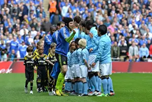 Chelsea vs. Manchester City - FA Cup Semi-Final at Wembley Stadium: United Players Before Kick-Off (April 14, 2013)
