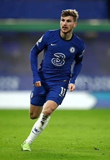 Images Dated 4th January 2021: Chelsea vs Manchester City: Timo Werner in Action, Premier League, Stamford Bridge