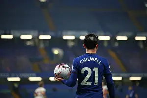 07.11.20 - Chelsea V Sheffield United (Home) Prints: Chelsea vs Sheffield United: Ben Chilwell in Action at Empty Stamford Bridge