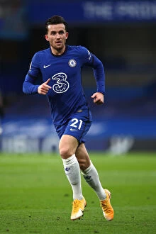 Images Dated 19th October 2020: Chelsea vs Southampton: Ben Chilwell in Action at Empty Stamford Bridge, Premier League