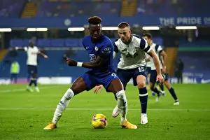 Club Soccer Prints: Chelsea vs. Tottenham: Abraham Shines in Empty Stamford Bridge