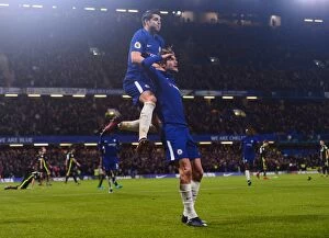 Home Collection: Chelsea's Alonso Scores Second Goal Against Brighton in Premier League