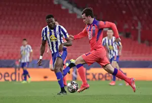 07 April 2021 - Final Leg 1 Of 2 Porto V Chelsea Prints: Chelsea's Ben Chilwell in UEFA Champions League Quarterfinal at Empty Estadio Ramon Sanchez Pizjuan