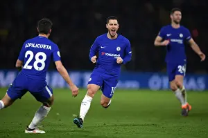 Chelsea's Eden Hazard Scores First Goal: Watford vs Chelsea, Premier League 2018