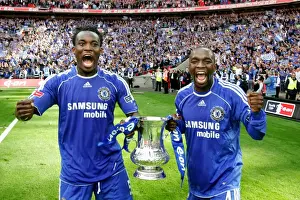 Chelsea's Essien and Makelele Triumph: FA Cup Victory over Manchester United (2007)