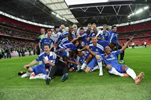 Chelsea's FA Cup Victory: Celebrating Over Liverpool at Wembley Stadium (2012)