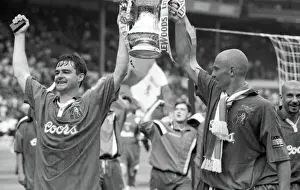 Chelsea's Glory: Clarke and Leboeuf Celebrate FA Cup Victory (1990's)
