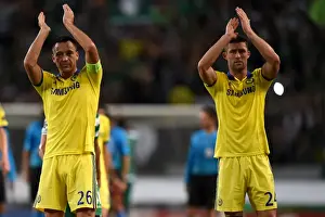 Football Full Length Prints: Chelsea's John Terry and Gary Cahill: Champions League Victory Celebration vs