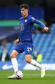 17.10.20 - Chelsea V Southampton (Home) Prints: Chelsea's Kai Havertz in Action Against Southampton at Empty Stamford Bridge