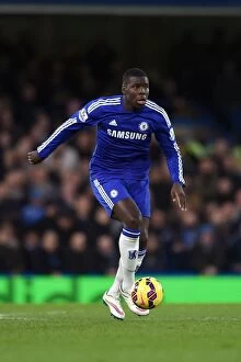 Images Dated 10th January 2015: Chelsea's Kurt Zouma in Action Against Newcastle United at Stamford Bridge - Barclays Premier League