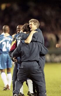 Images Dated 23rd November 2012: Chelsea's Mark Hughes Celebrates UEFA European Cup-Winners Cup Victory over VfB Stuttgart, 1998
