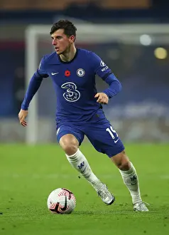Club Soccer Prints: Chelsea's Mason Mount in Action against Sheffield United at Empty Stamford Bridge