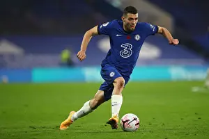 07.11.20 - Chelsea V Sheffield United (Home) Prints: Chelsea's Mateo Kovacic in Action Against Sheffield United at Empty Stamford Bridge