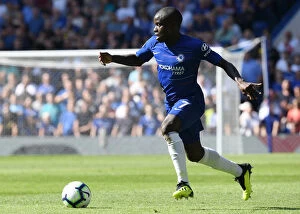 Images Dated 1st September 2018: Chelsea's N'Golo Kante Scores Past Bournemouth at Stamford Bridge