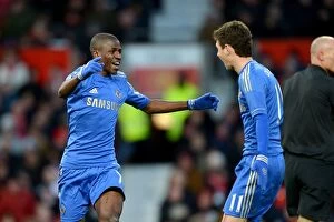 Images Dated 10th March 2013: Chelsea's Ramires and Oscar: Unstoppable Duo Celebrates Second Goal in FA Cup Quarterfinal at Old