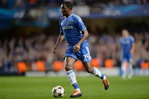 European Matches 2013-2014 Season Prints: Chelsea's Samuel Eto'o in Action: A Champion's Moment at Stamford Bridge vs