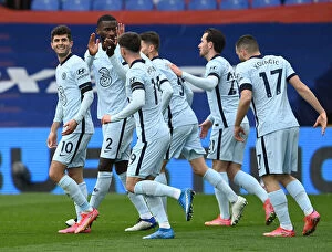10.04.21 - Crystal Palace v Chelsea (Away) Collection: Christian Pulisic Scores Second Goal for Chelsea against Crystal Palace in Empty Selhurst Park