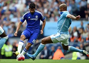 Clash of Titans: Diego Costa vs. Vincent Kompany - Premier League Showdown at Etihad Stadium, 2015