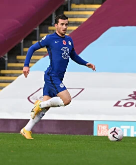 Images Dated 31st October 2020: Behind Closed Doors: Ben Chilwell of Chelsea in Action against Burnley, Premier League 2020