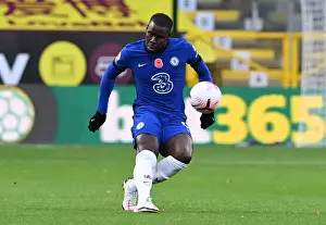 31.10.20 - Burnley V Chelsea (Away) Prints: Behind Closed Doors: Kurt Zouma at Burnley's Turf Moor - Chelsea vs
