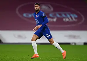 31.10.20 - Burnley V Chelsea (Away) Prints: Behind Closed Doors: Olivier Giroud in Action for Chelsea Against Burnley, October 2020