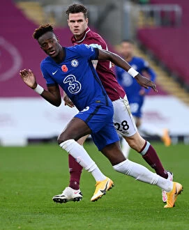 Images Dated 31st October 2020: Behind Closed Doors: Tammy Abraham Scores for Chelsea at Empty Turf Moor