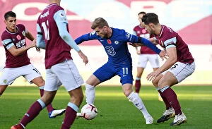 Images Dated 31st October 2020: Behind Closed Doors: Timo Werner Leads Chelsea Past Burnley in Empty Turf Moor