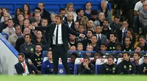 Images Dated 16th September 2016: Conte Faces Liverpool: Chelsea Manager Antonio Conte Leads Team at Stamford Bridge in Premier