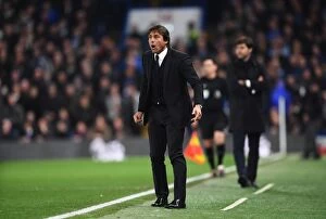 Images Dated 26th November 2016: Conte's Intense Focus: Chelsea vs. Tottenham, Premier League