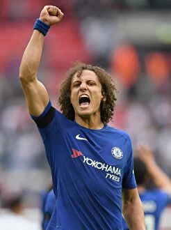 Images Dated 20th August 2017: David Luiz: Chelsea's Victorious Hero Against Tottenham in Premier League Clash