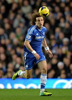 Images Dated 14th December 2013: David Luiz at Stamford Bridge: Chelsea vs. Crystal Palace, Barclays Premier League