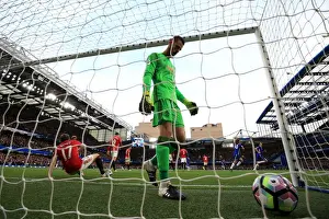 Dejected De Gea: Chelsea's Goal Past Manchester United at Stamford Bridge (Premier League)