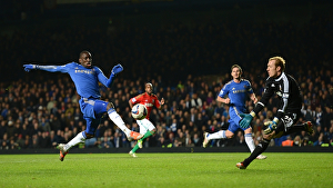 Demba Ba vs. Gerhard Tremmel: A Fierce Battle in the Capital One Cup Semi-Final at Stamford Bridge