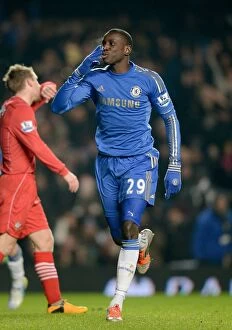 Chelsea v Southampton 16th January 2013 Collection: Demba Ba's Thrilling First Goal: Chelsea's Victory Kickstart (January 16, 2013 vs. Southampton)
