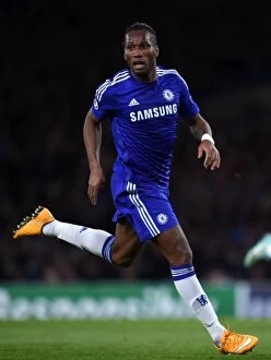 Chelsea v Maribor 21st October 2014 Collection: Didier Drogba in Action: Chelsea vs. NK Maribor, Champions League (Group G, 21st October 2014)